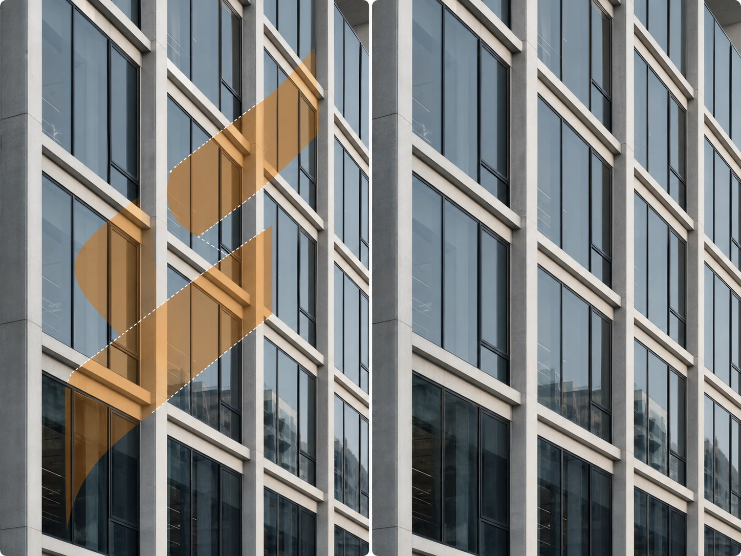 Remove large logos in small steps with AI editing