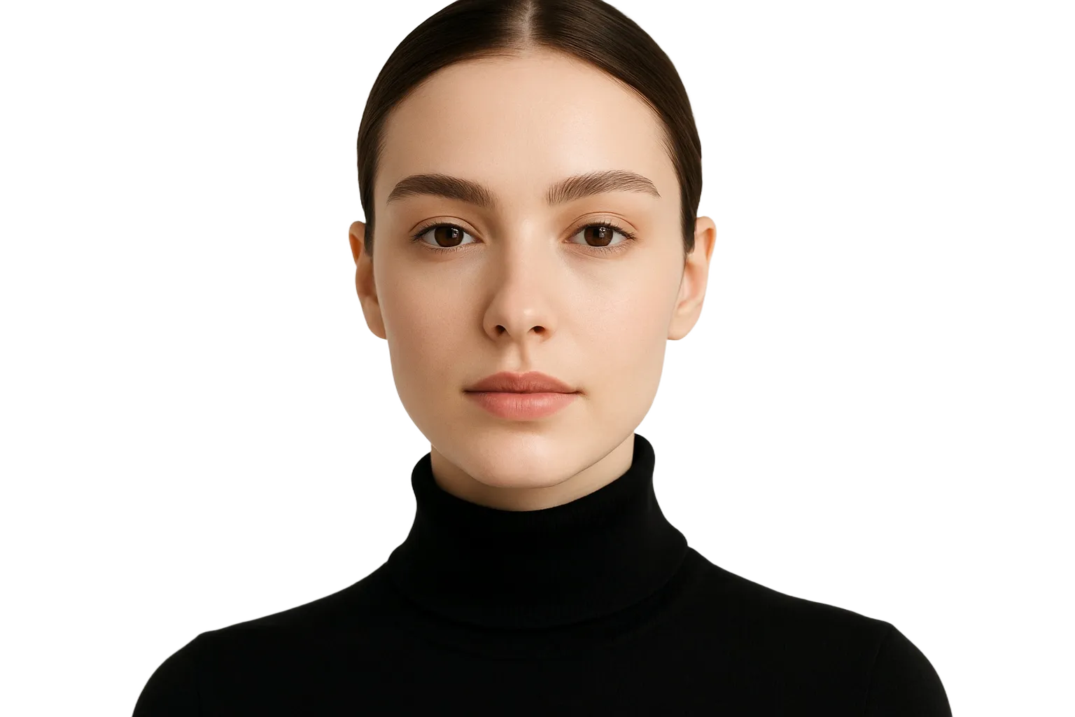 ID photo after using background eraser with white background